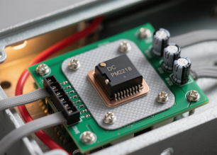 無硅導熱墊片在PDU內部貼合圖